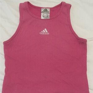 Y2K Adidas Pink Performance Tank Top Sleeveless